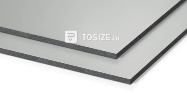HPL facade panel light grey