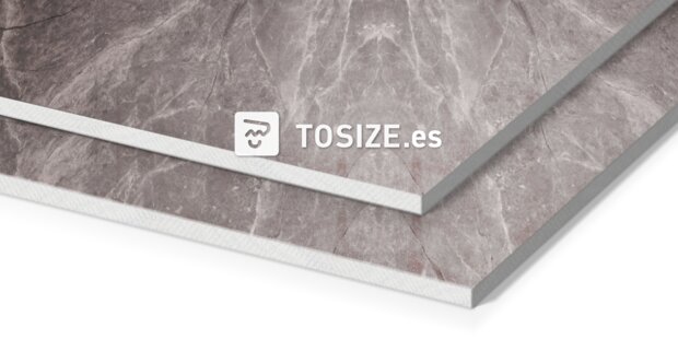 Panel de pared de lujo gris mármol (CRN)