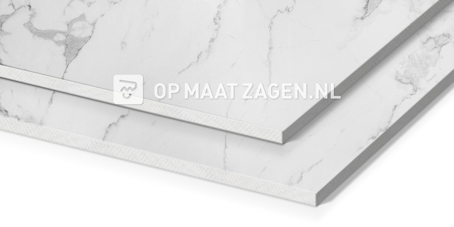 Structureel Tegenwerken Onderverdelen Luxe wandpaneel marmer wit op maat gezaagd - OPMAATZAGEN.nl