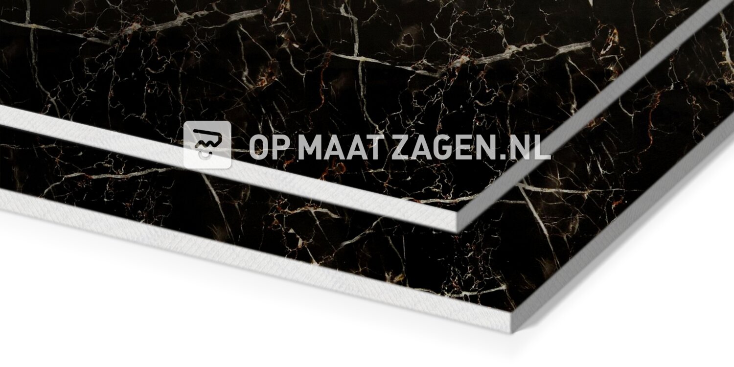 Mijnwerker viool Ongelofelijk Luxe wandpaneel marmer zwart precies op maat bestellen - OPMAATZAGEN.nl