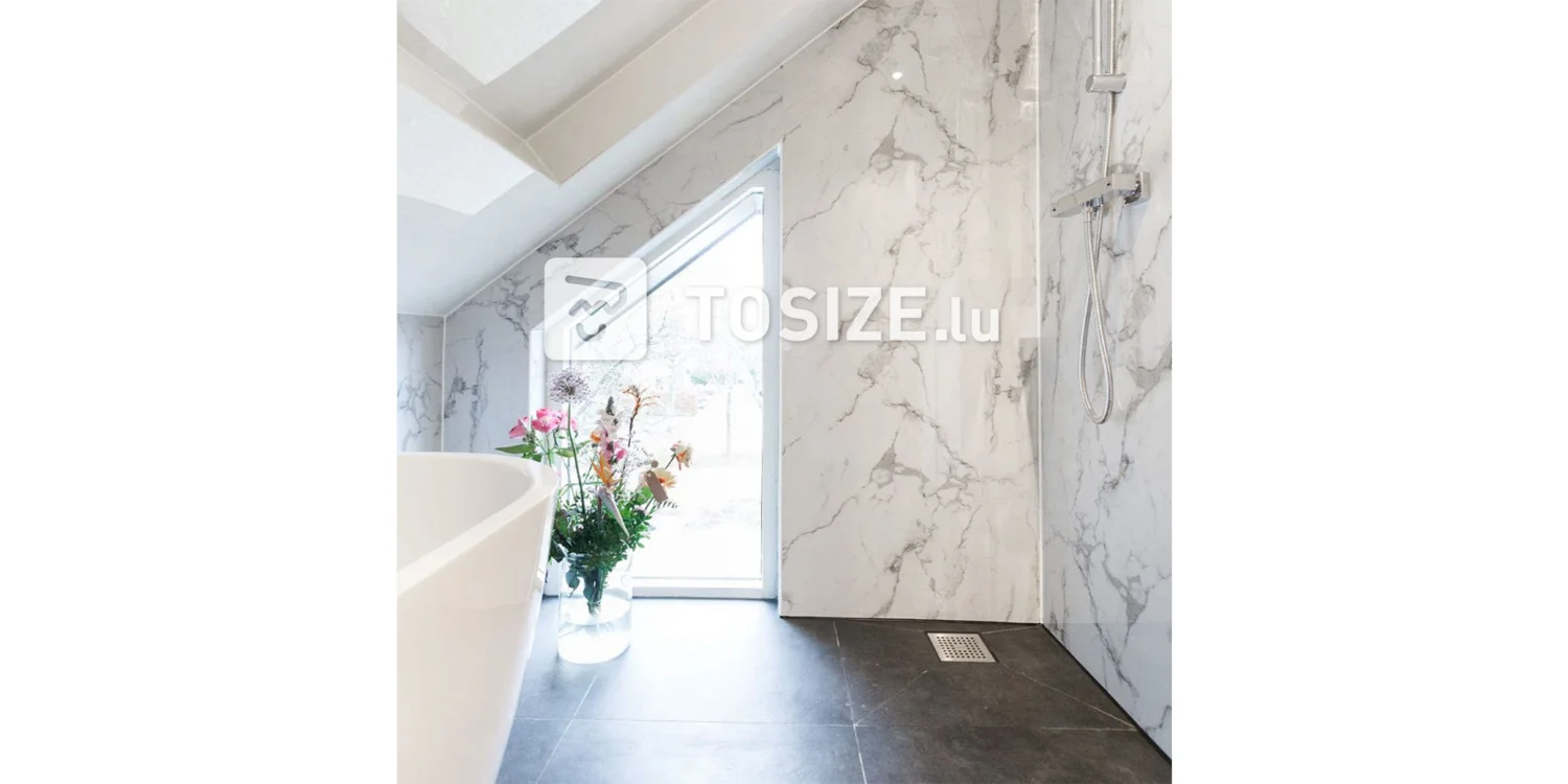 Luxus Wandplatte Marmor weiß (CRR)