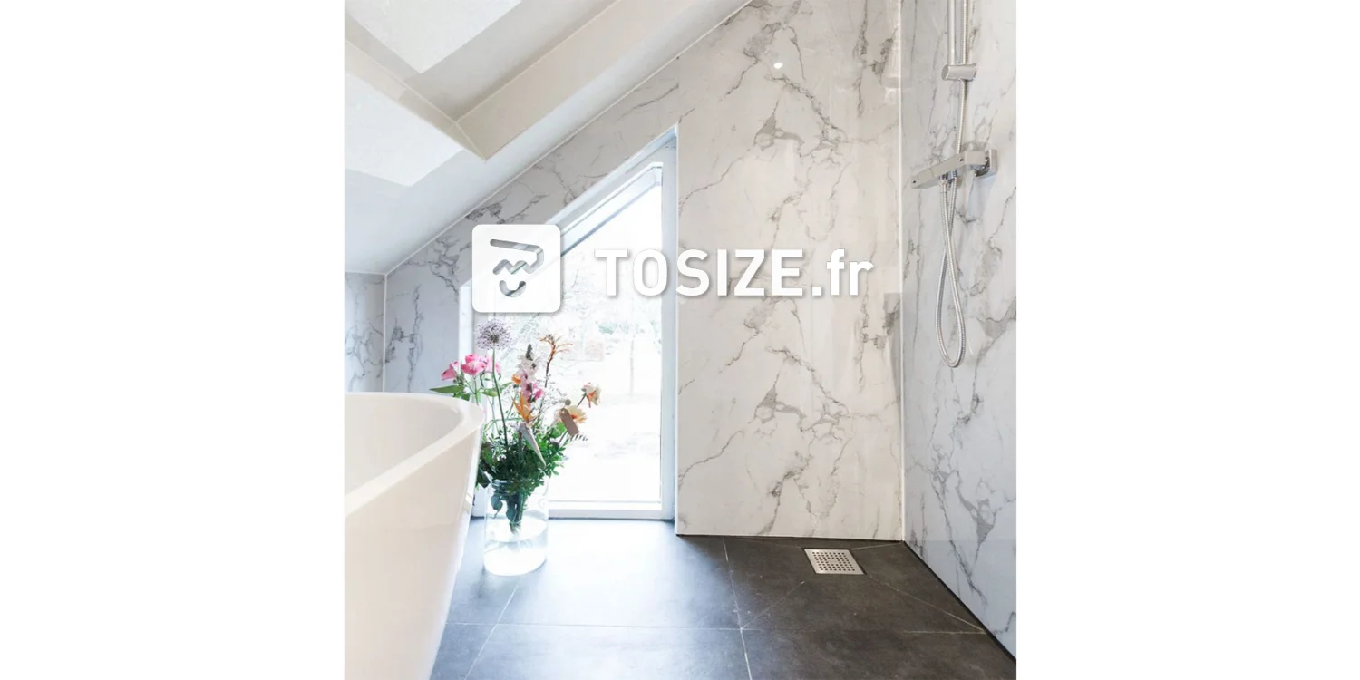 Luxury wall panel marble white (CRR)