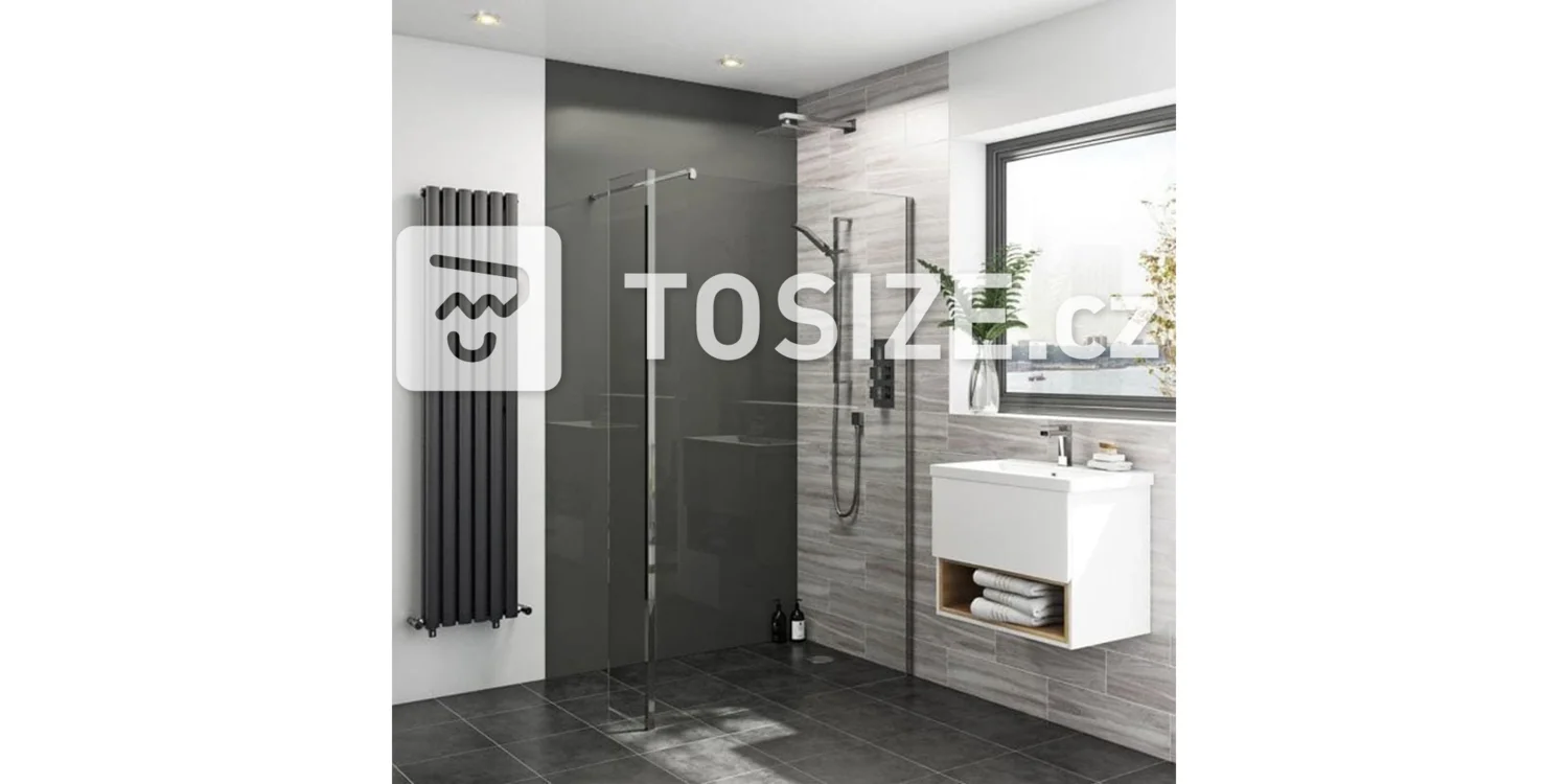 Wall panel concrete gray high gloss