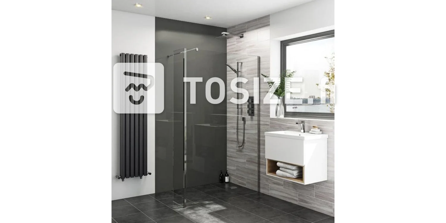 Wall panel concrete gray high gloss