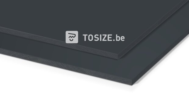 Wandpaneel antraciet mat