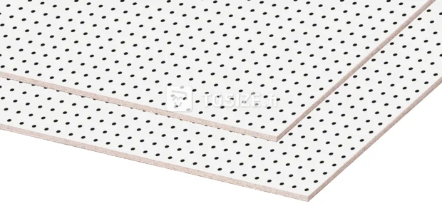 Hardboard Perforated white