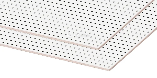 Hardboard Perforated white