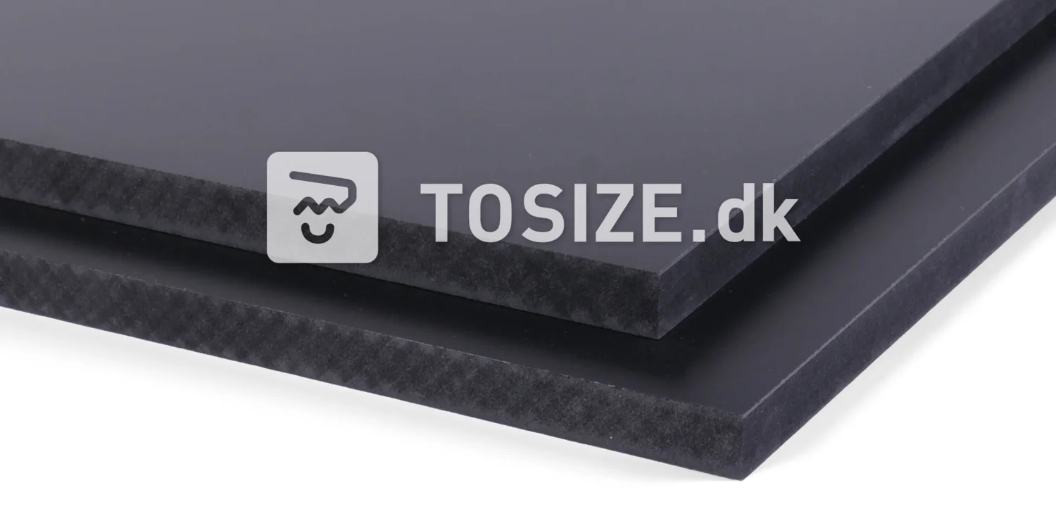 MDF Water-resistant Black - High Gloss lacquered