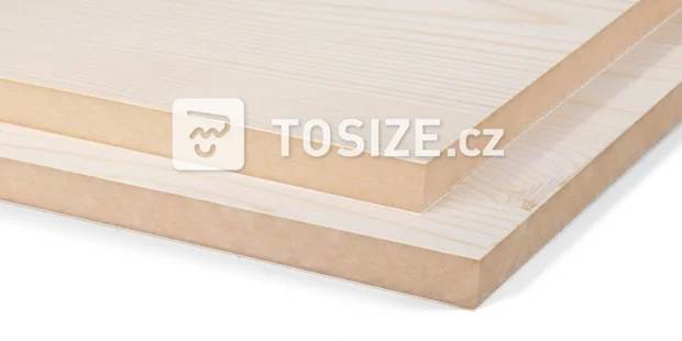 MDF Pine crown cut veneer 19 mm