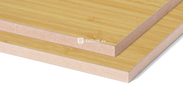MDF Bambus Natürlich Side Pressed Furnier