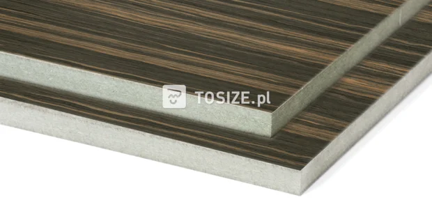 MDF Water-resistant Ebony Macassar Quartered veneer