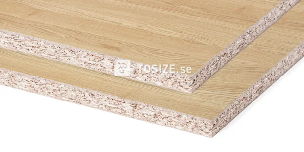 Chipboard Natural Oak mix veneer 39 mm