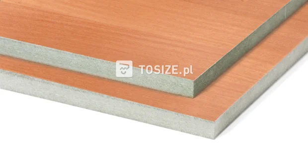 MDF Water-resistant Mahogany Quartered veneer brushed 19 mm