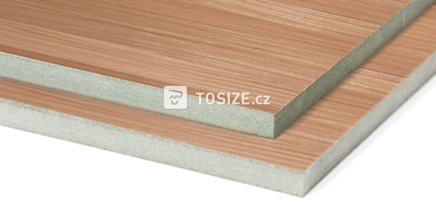 MDF Water-resistant Afzelia Quartered veneer 19 mm