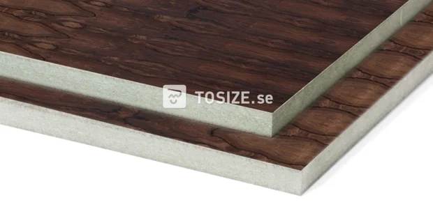 MDF Water-resistant Ziricote crown cut veneer 19 mm