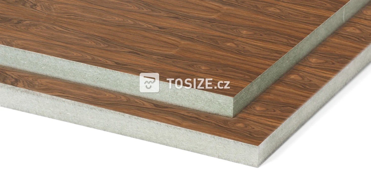 MDF Water-resistant Palissander Santos crown cut veneer