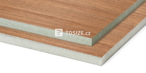 MDF Water-resistant Wengé Quartered veneer 19 mm