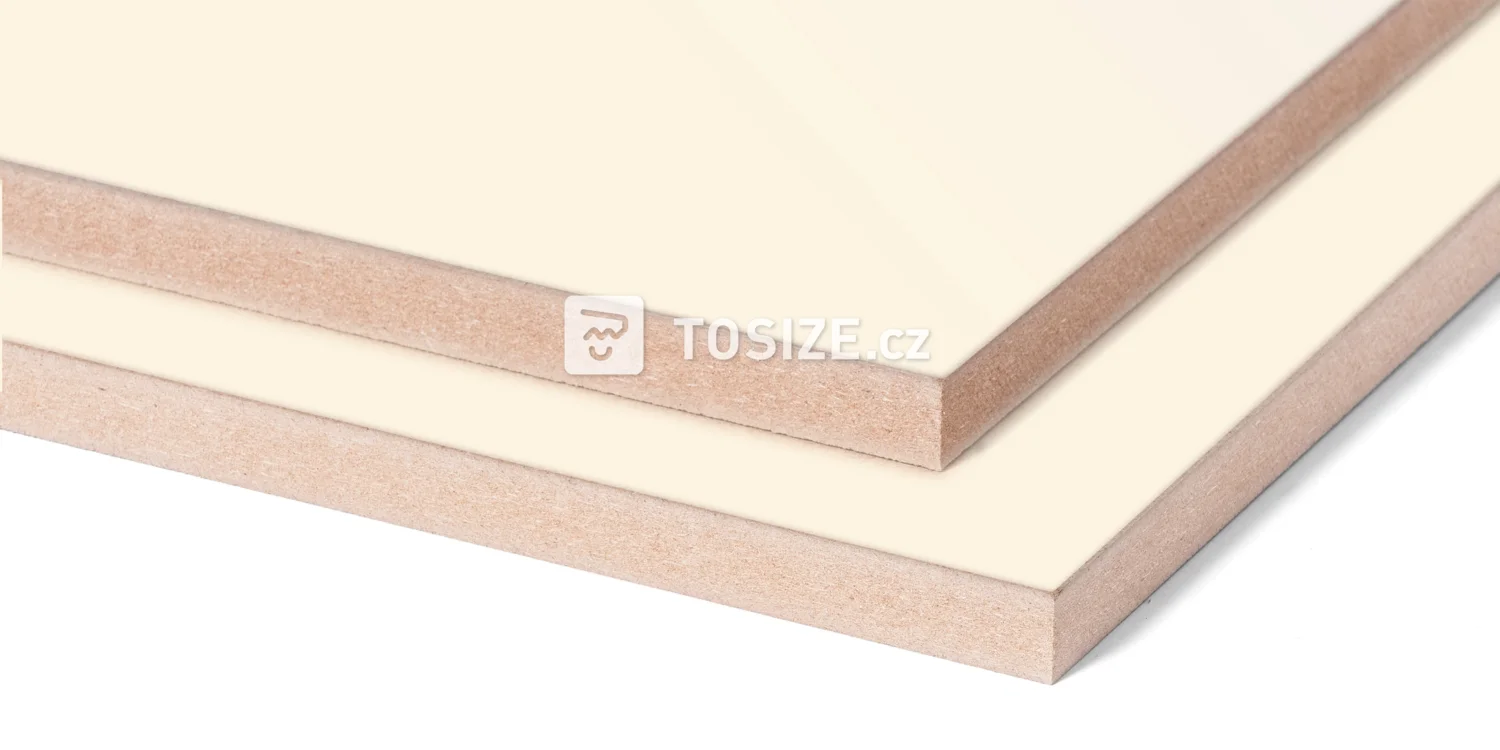 MDF Creme High Gloss Melamine