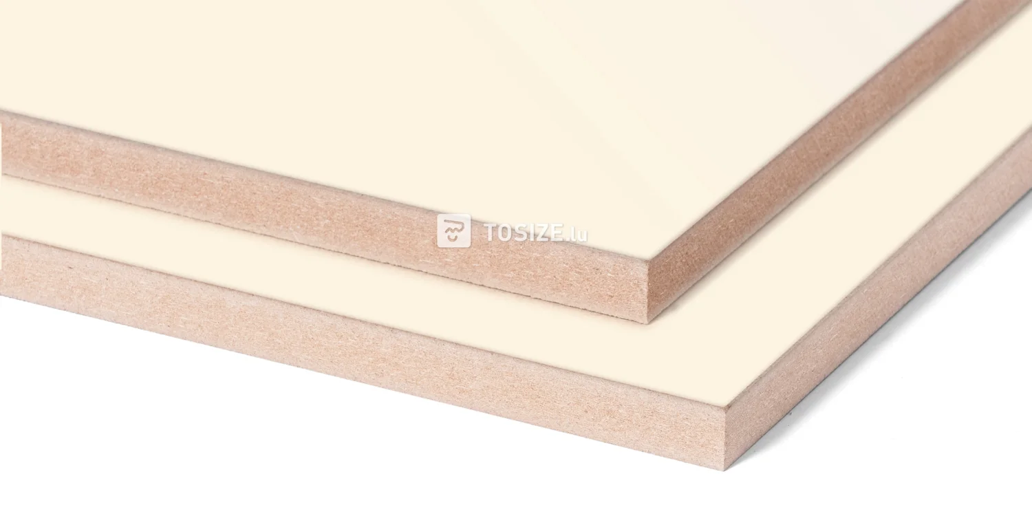 MDF Creme High Gloss Melamine