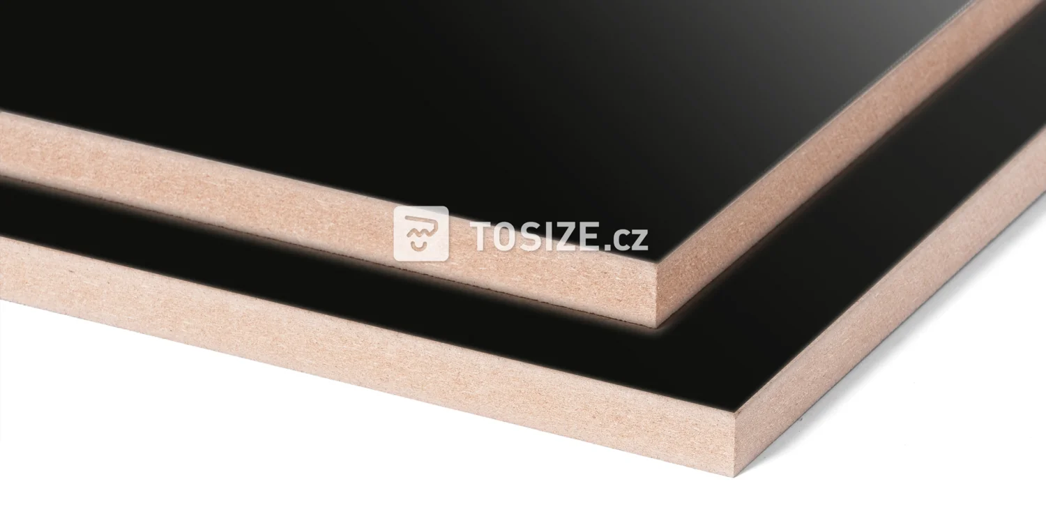 MDF Black High Gloss Melamine