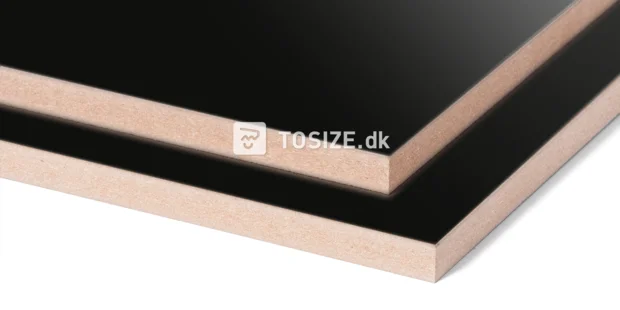 MDF Black High Gloss Melamine 18 mm