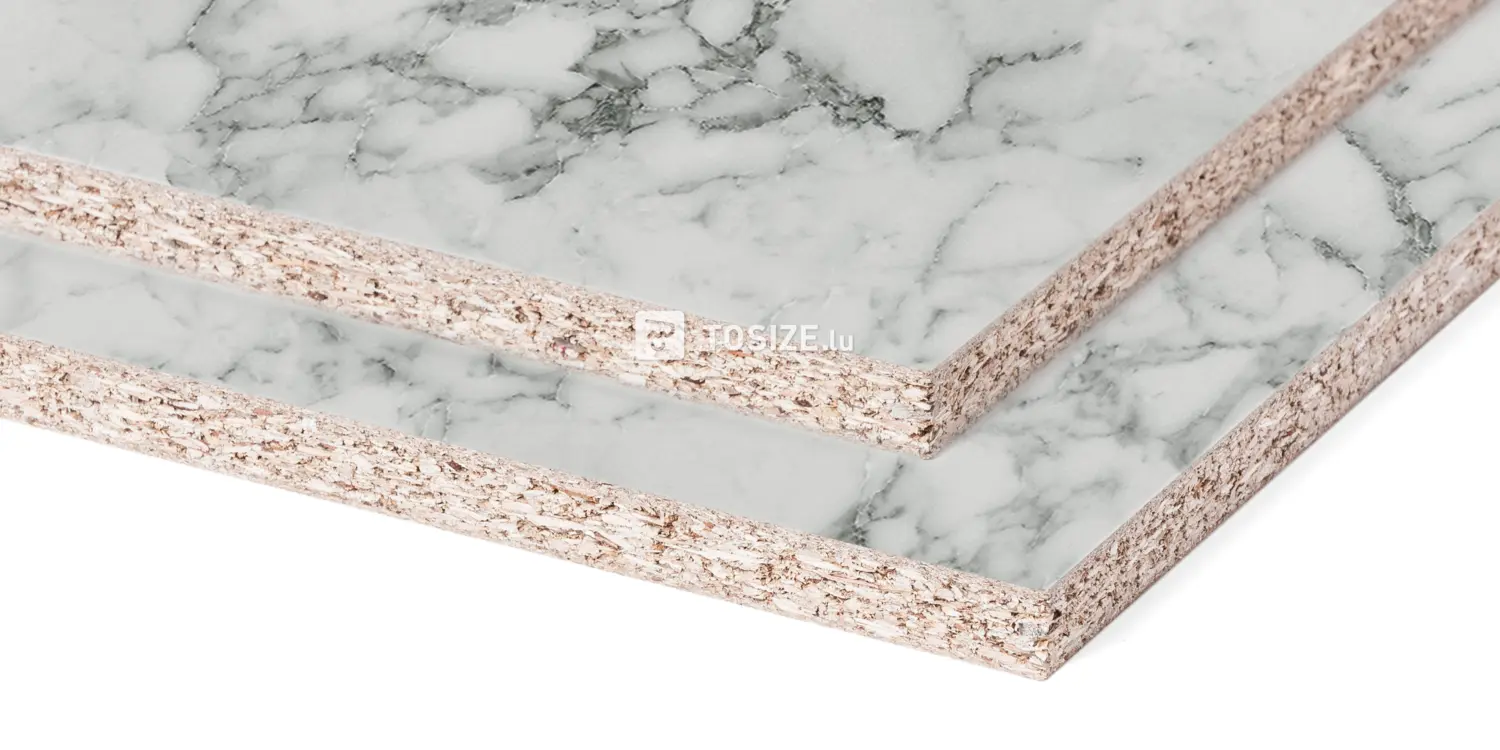 Panneau d'ameublement aggloméré S63009 SM Carrara marble