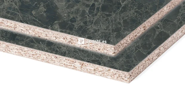 Tablero melamina de aglomerado S68025 SM Kings marble green