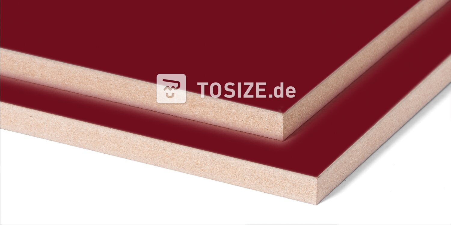 Möbelbauplatte MDF U141 BST Evening red