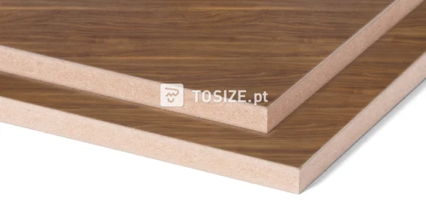 Furniture Board MDF H251 W06 Lorenzo walnut medium brown