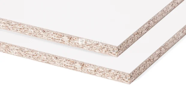 Panneau meuble d'aggloméré WE28 BST Everest white 12 mm