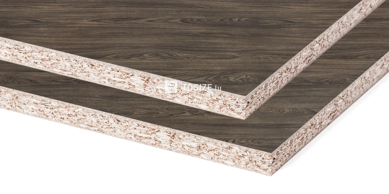 Panneau meuble d'aggloméré H265 V1A Dainty oak cafe noir