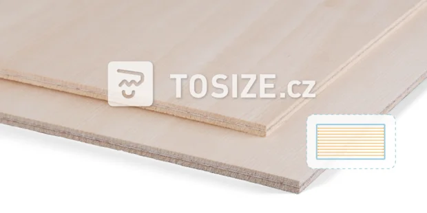 Plywood bendable long 5 mm