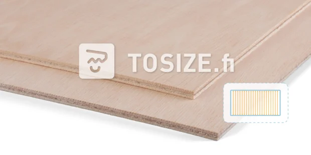 Plywood bendable crosswise 7 mm