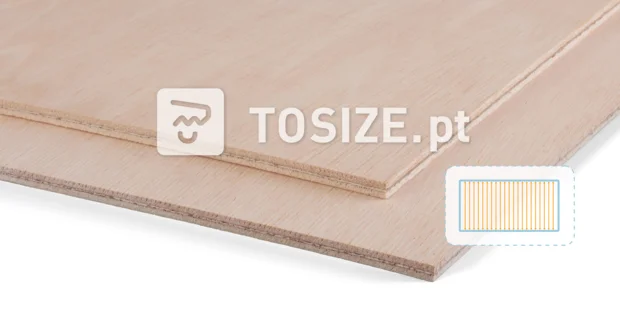 Plywood bendable crosswise