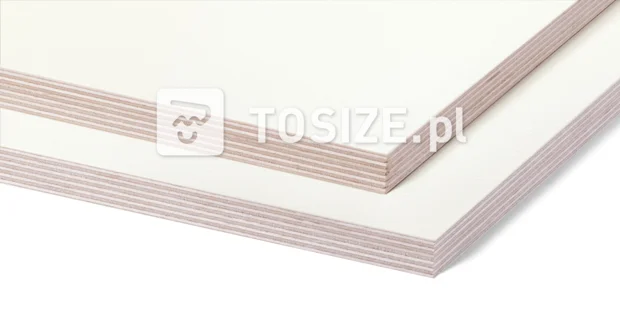 Plywood Birch HPL W10400 SD Opaque White 16 mm