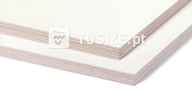 Plywood Birch HPL W10400 SD Opaque White 10 mm