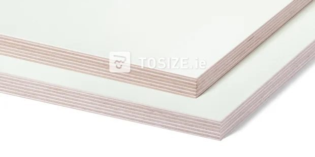 Plywood Birch HPL F6463 Sheer White Shell 18 mm
