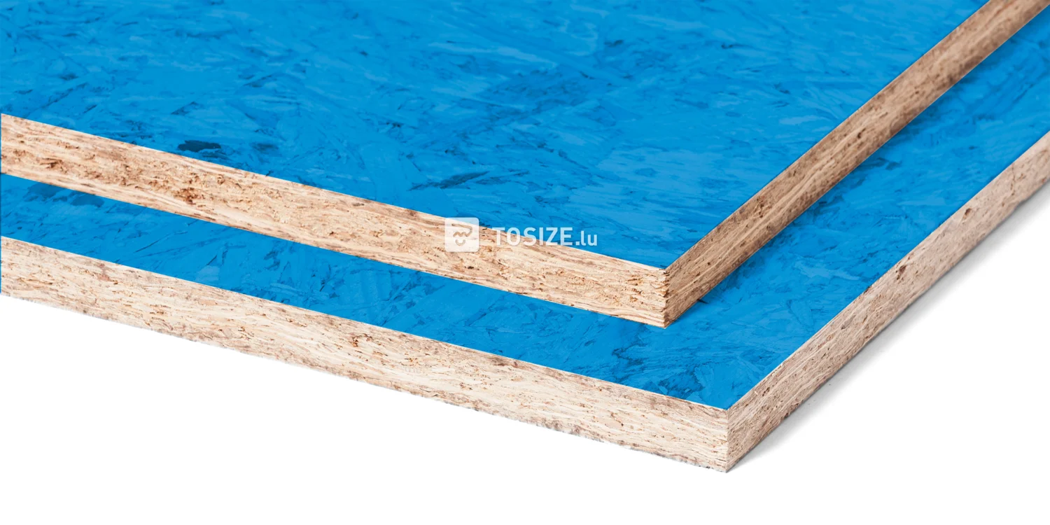 OSB 3 Blau Lackiert