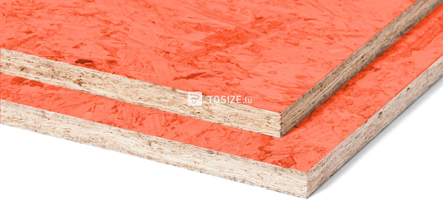 OSB 3 Rot Lackiert