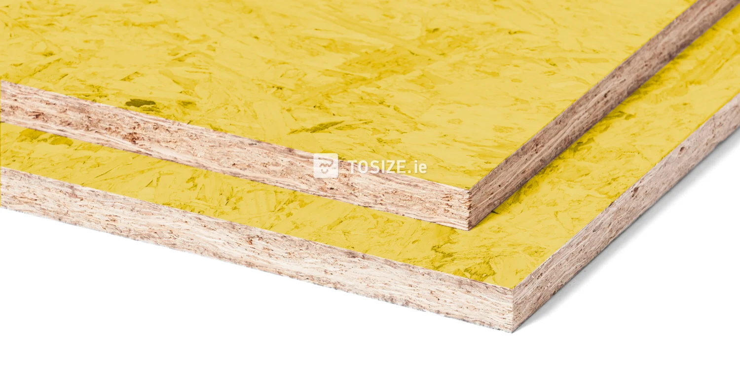 OSB 3 Yellow lacquered