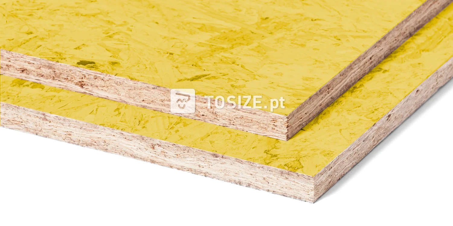 OSB 3 Yellow lacquered