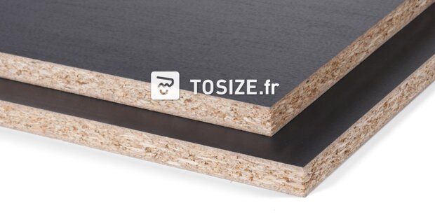 Panneau de meuble Chêne noir quarté