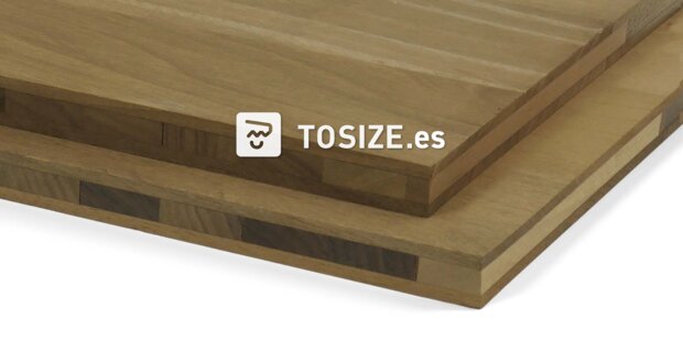 Solid panel tres capas Nogal europeo