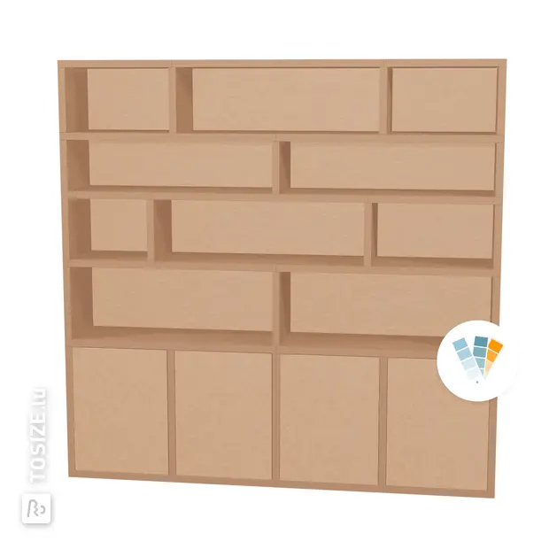 TSFC046 en MDF naturel
