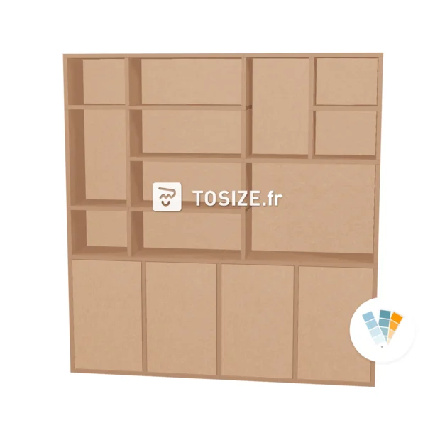 TSFC010 en MDF naturel