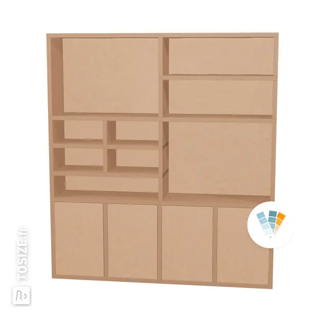 TSFC049 en MDF naturel
