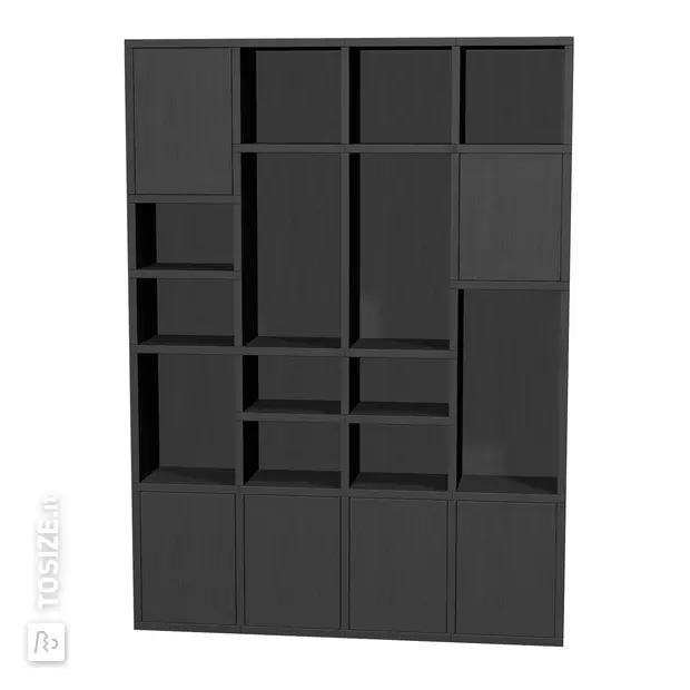 TSFC007 in pannello per mobili in rovere nero