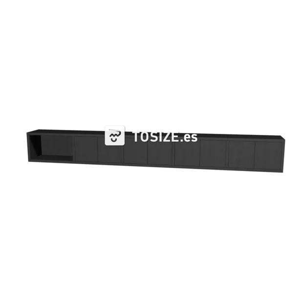 TSFC013 en panel mueble roble negro