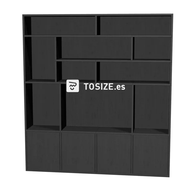 TSFC015 en panel mueble roble negro