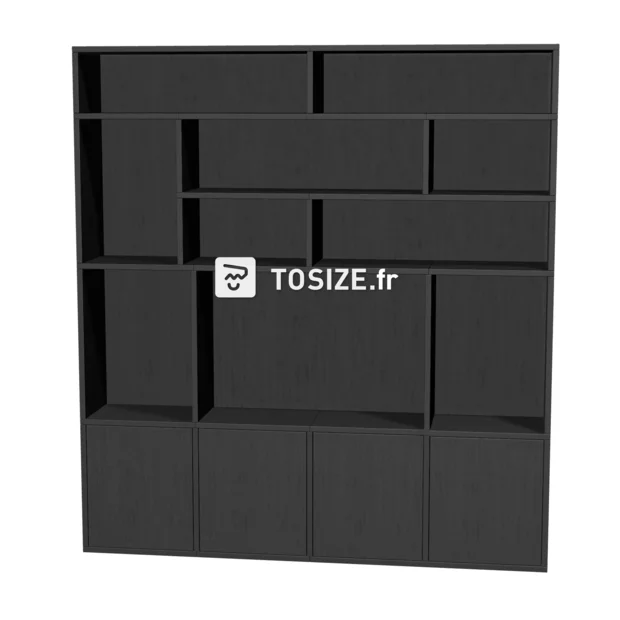 TSFC015 en panneau de meubles en chêne noir